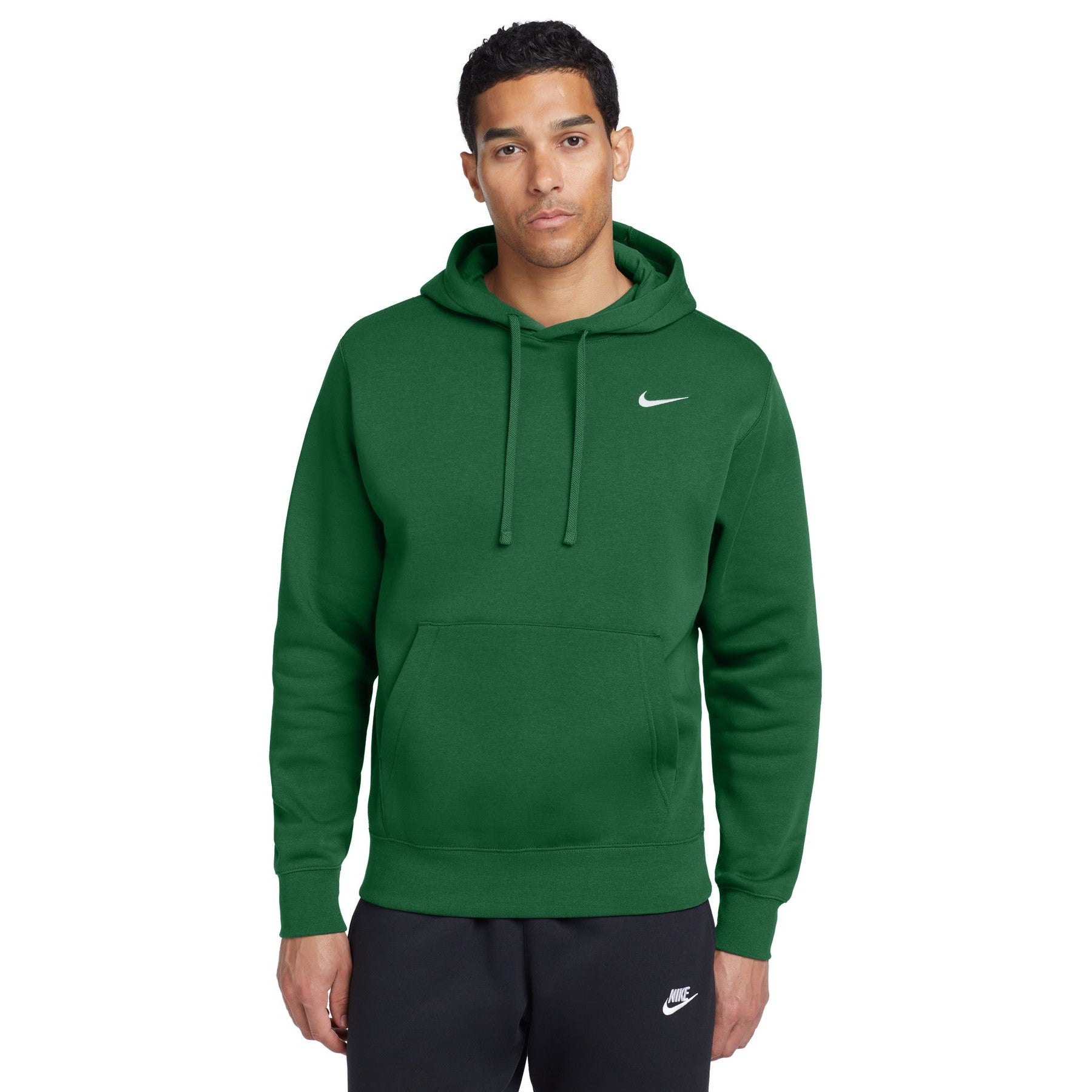 Nike-Nike Club Fleece Pullover Hoodie CJ1611-MedTech-3